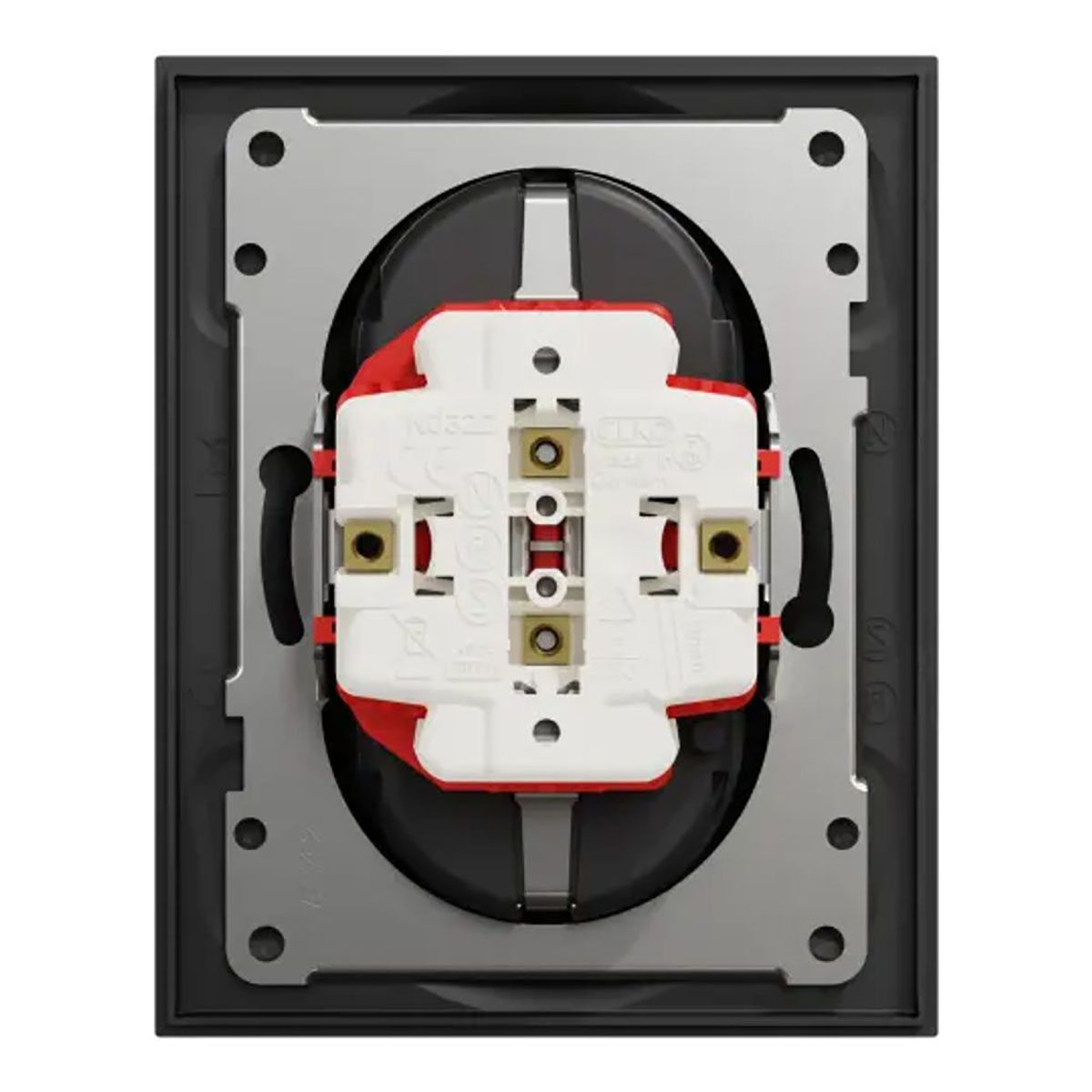 Vegguttak Elko One 2-veis Jordet Hurtigkobling