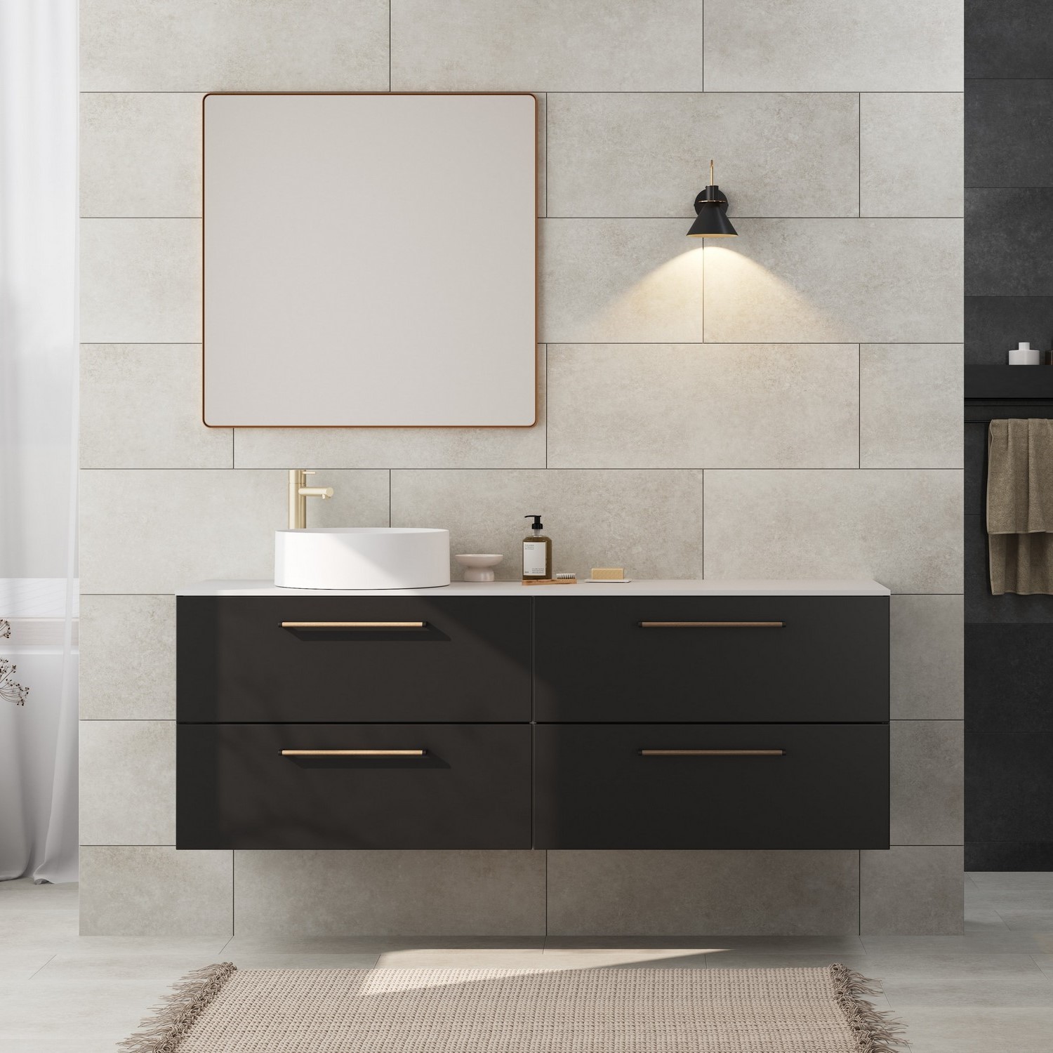 Topplate Linn Bad Corian