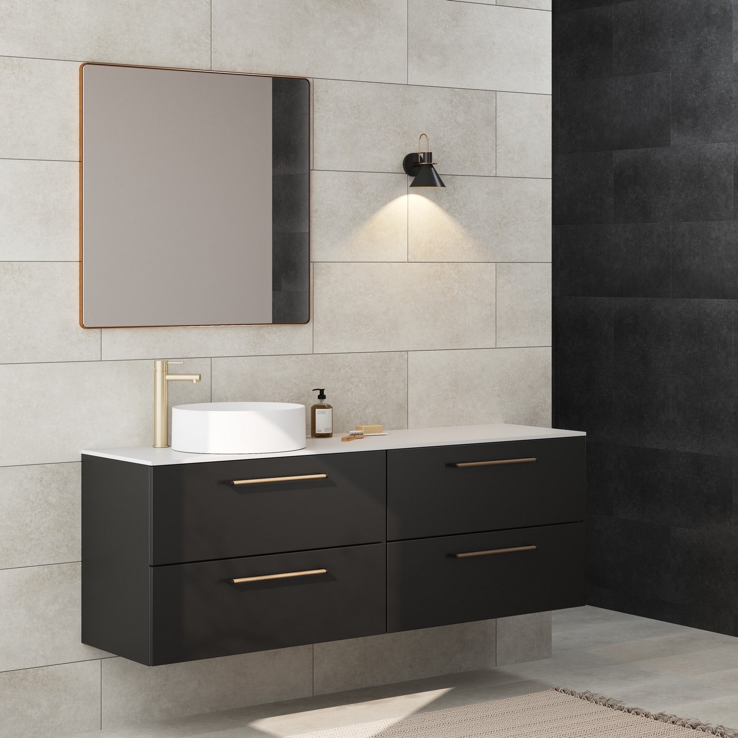 Topplate Linn Bad Corian