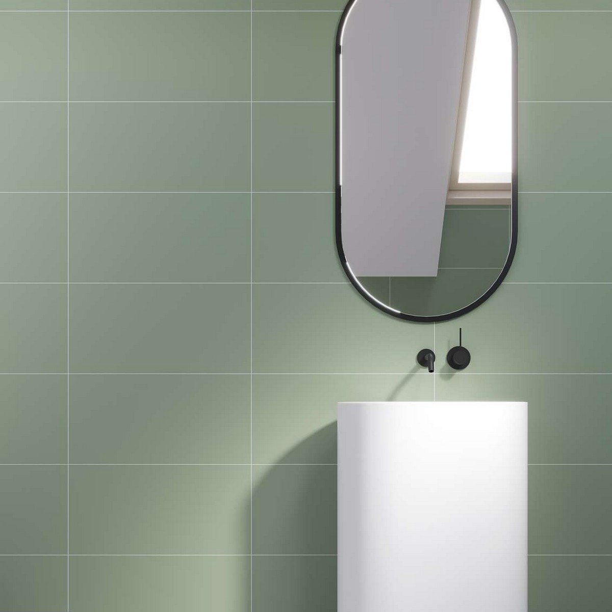 Baderomspanel Fibo 5206-6030 EM Olivegreen