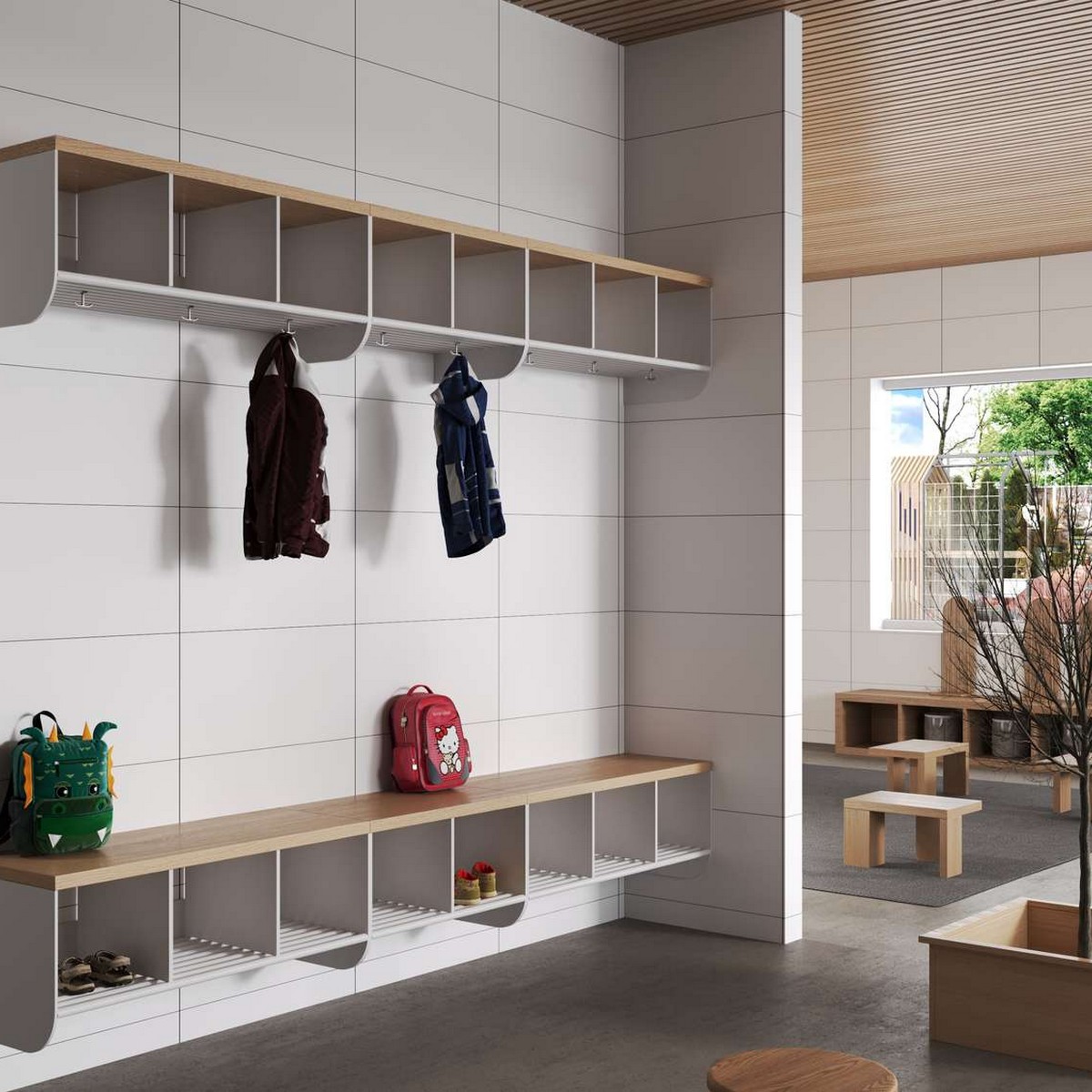 Baderomspanel Fibo 3091 M63 Denver White