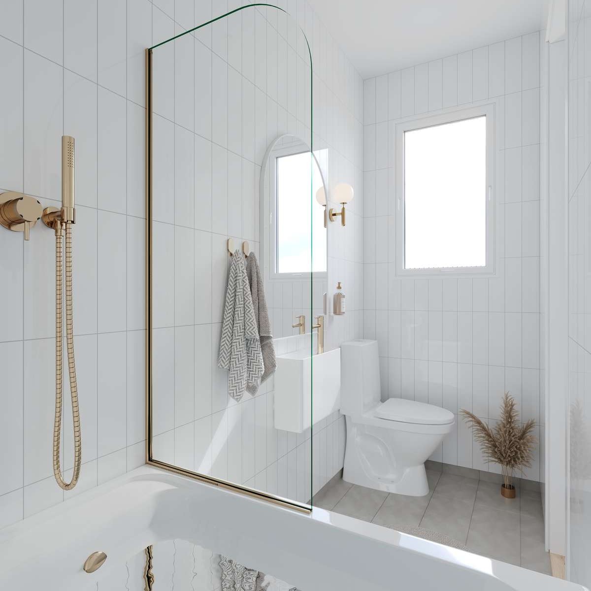 Baderomspanel Fibo 3091-M0830 Denver White