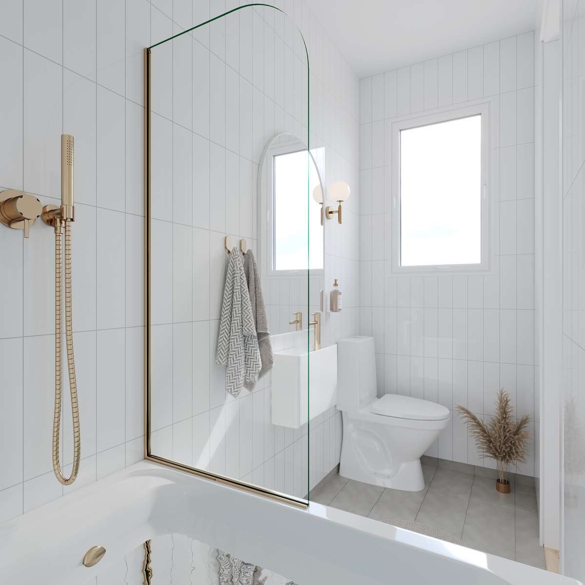 Baderomspanel Fibo 3091-M0830 Denver White