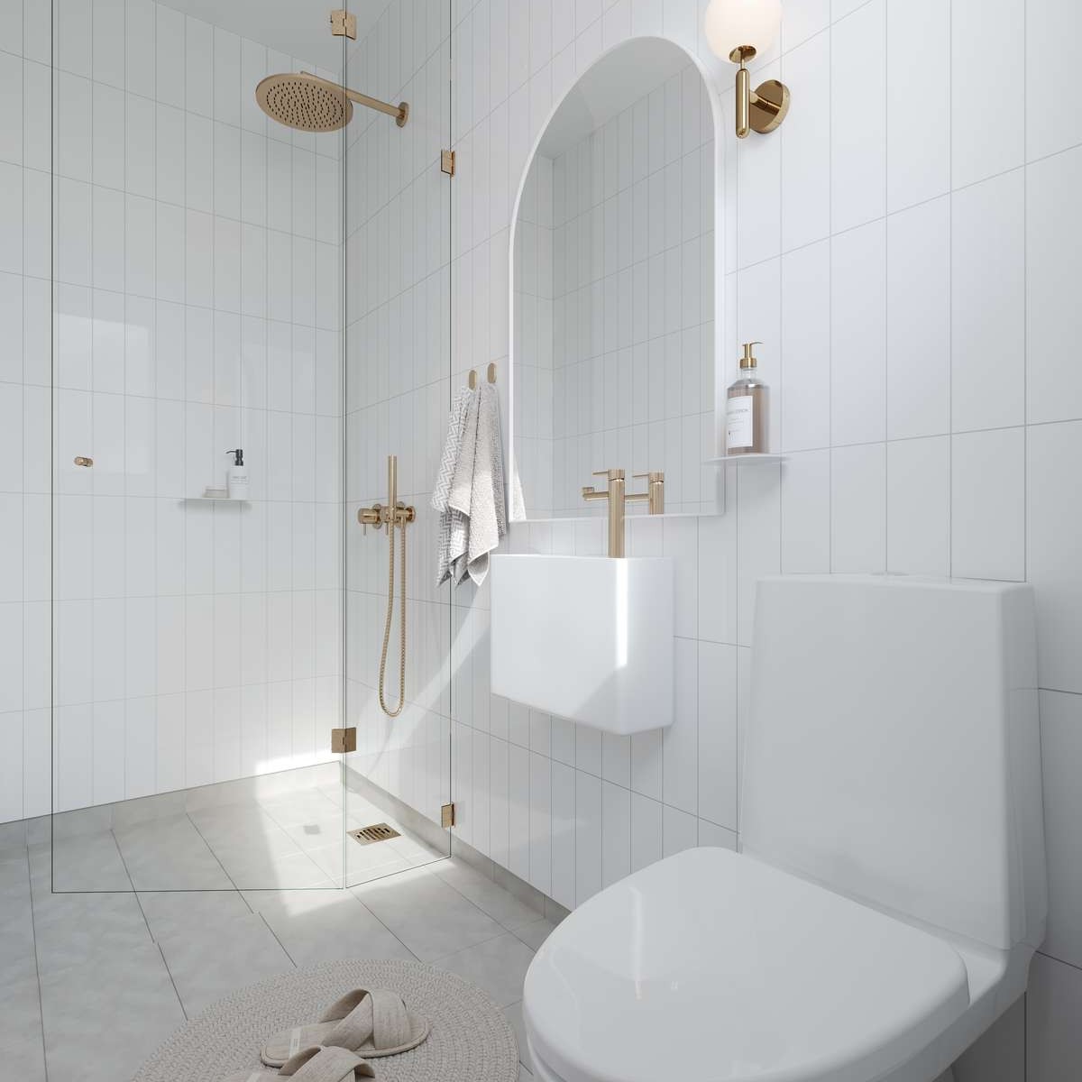 Baderomspanel Fibo 3091-M0830 Denver White