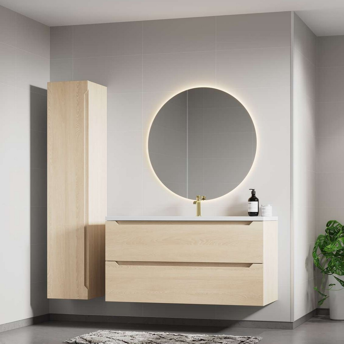 Baderomspanel Fibo 2090-LM6030 Light Grey