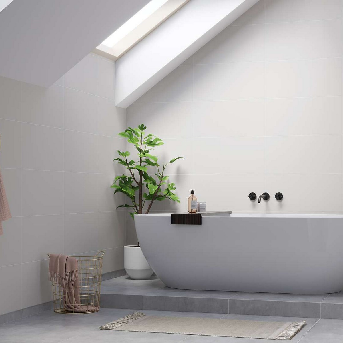 Baderomspanel Fibo 2090-LM6030 Light Grey