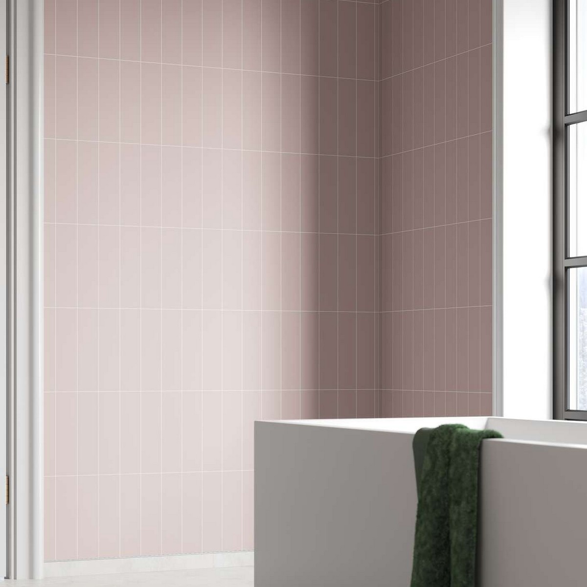 Baderomspanel Fibo 5218-M0830 Dusky Pink