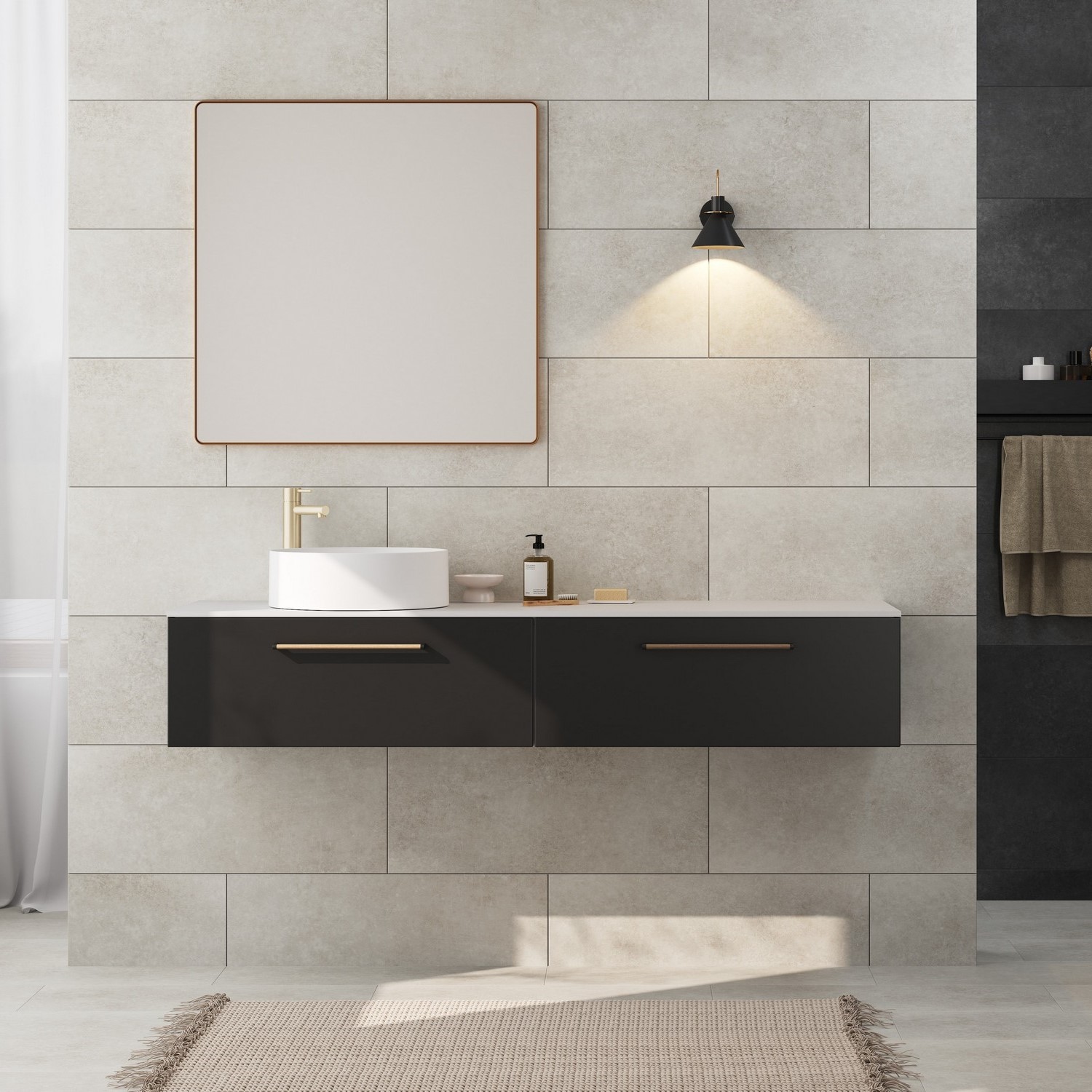 Topplate Linn Bad Corian