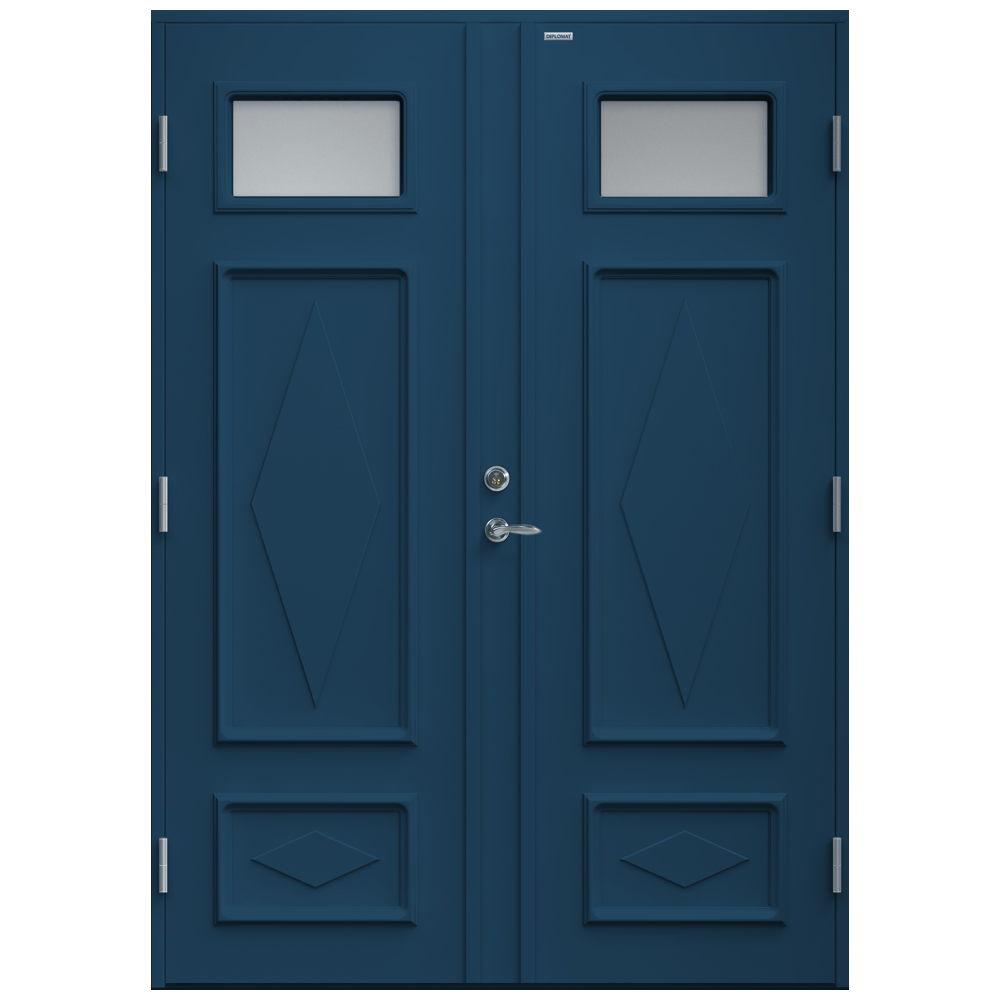 Tofløyet Ytterdør Diplomat Britta Klart Glass