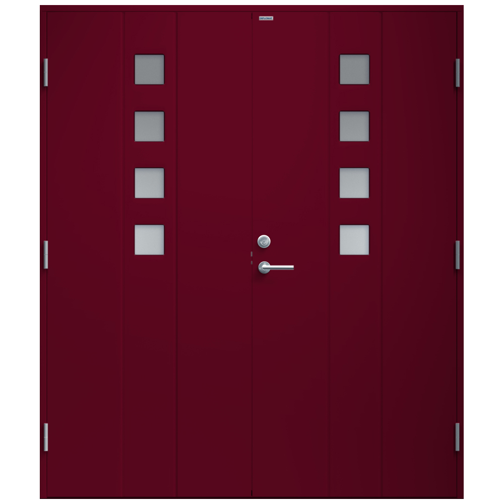 Tofløyet Ytterdør Diplomat Maud Klart Glass