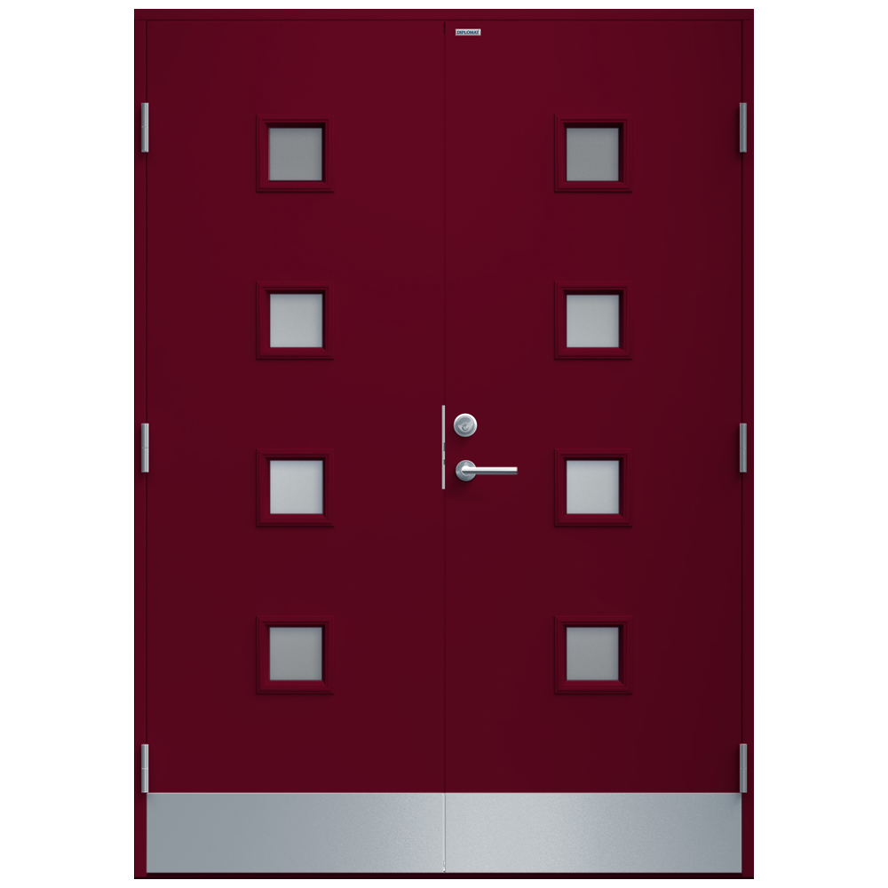 Tofløyet Ytterdør Diplomat Tonje Klart Glass