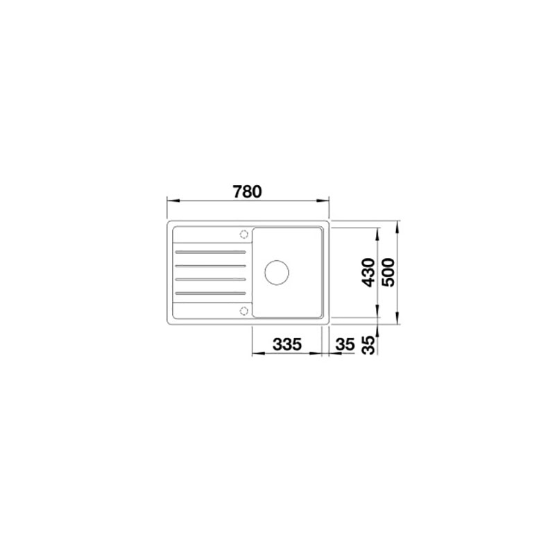 Kjøkkenvask Blanco Legra 45 S