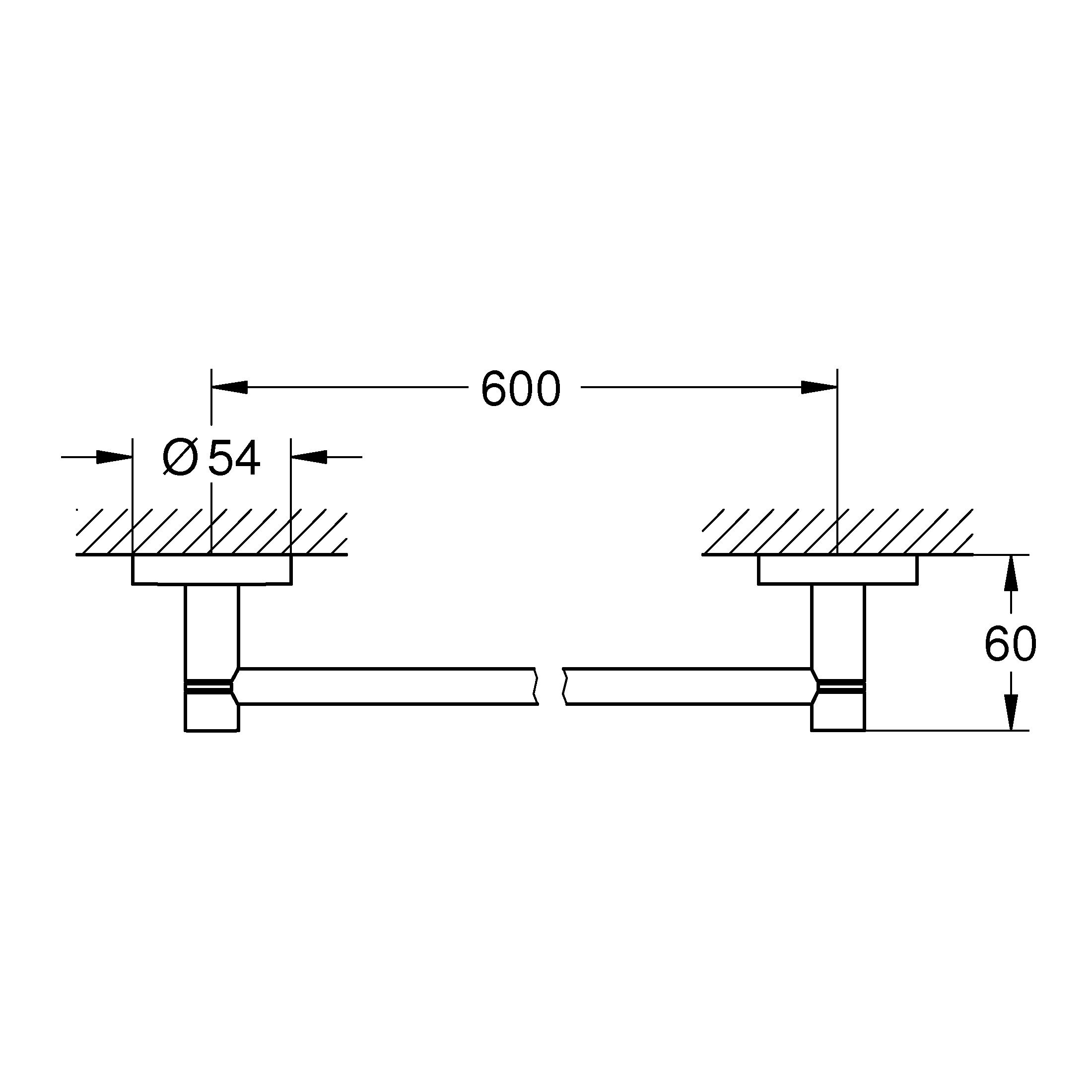 Handduksstång Grohe Essentials