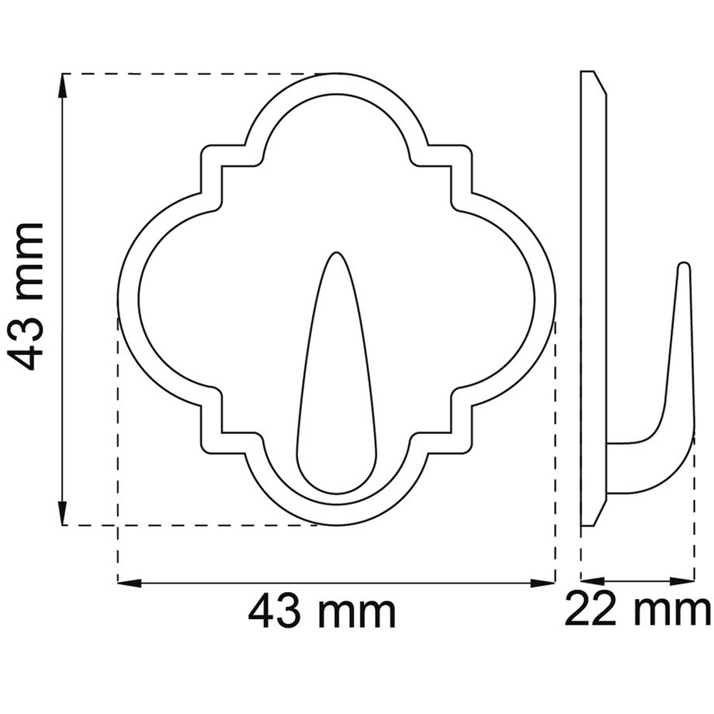 Krok Habo 2073 Hvit Selvheftende
