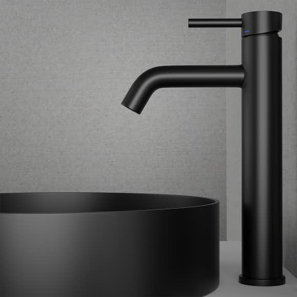 tvättställsblandare scandtap steel wave high