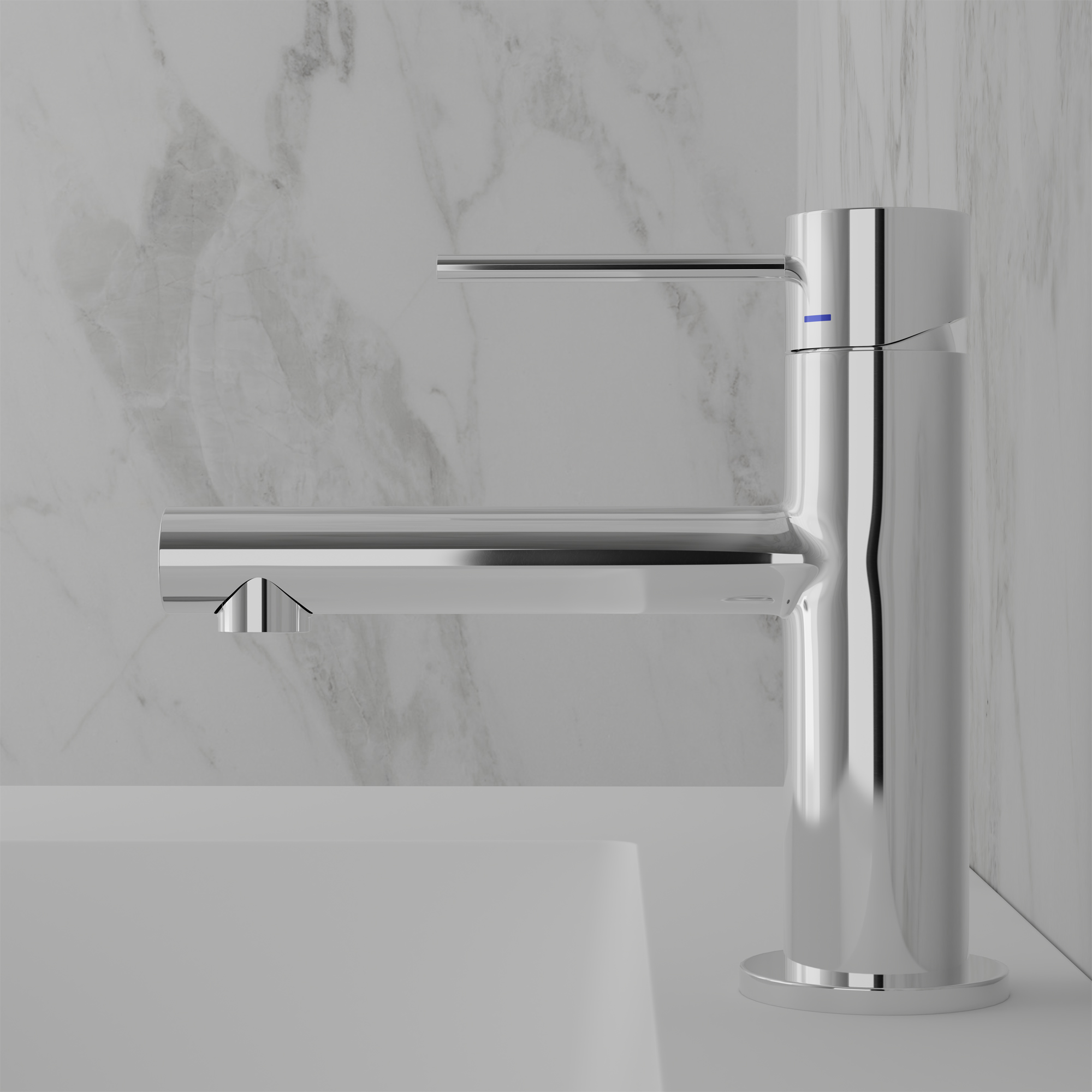 tvättställsblandare scandtap steel vertex