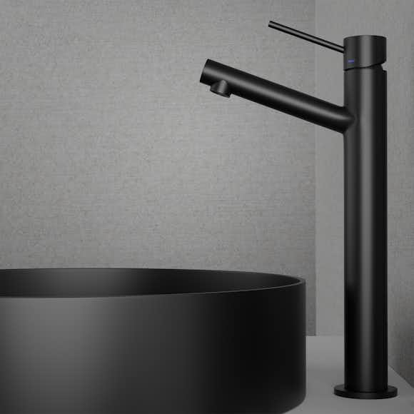 tvättställsblandare scandtap steel vector high