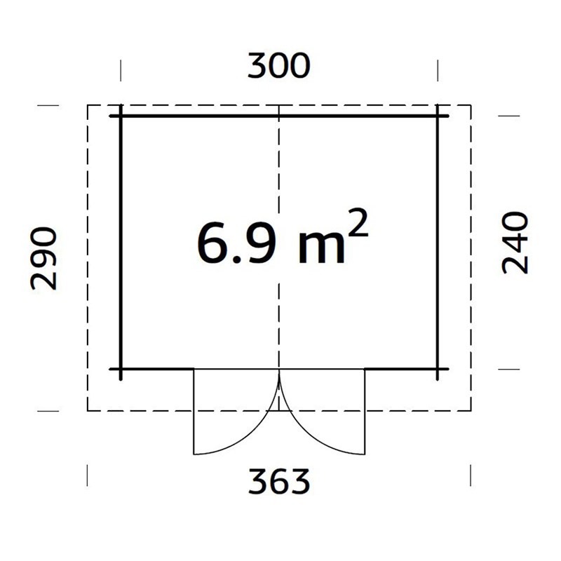Gjestehytte Palmako Vivian 6,9 M2