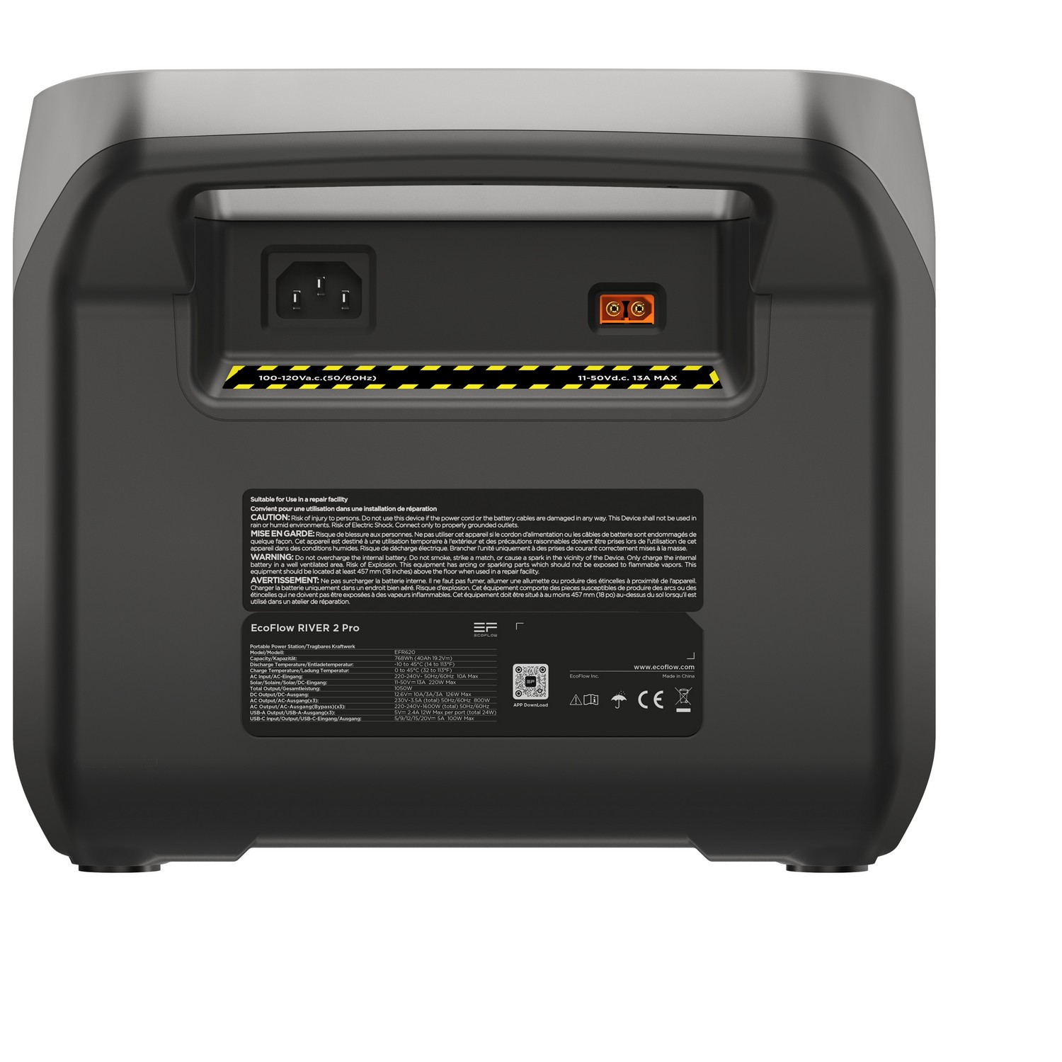 Power Station Ecoflow River 2 Pro Kapasitet 768Wh