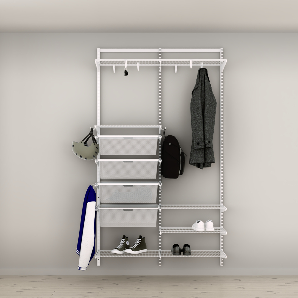 Innredningsløsning Elfa Gang Nr 7 Hvit B: 1248 mm B: 607 mm