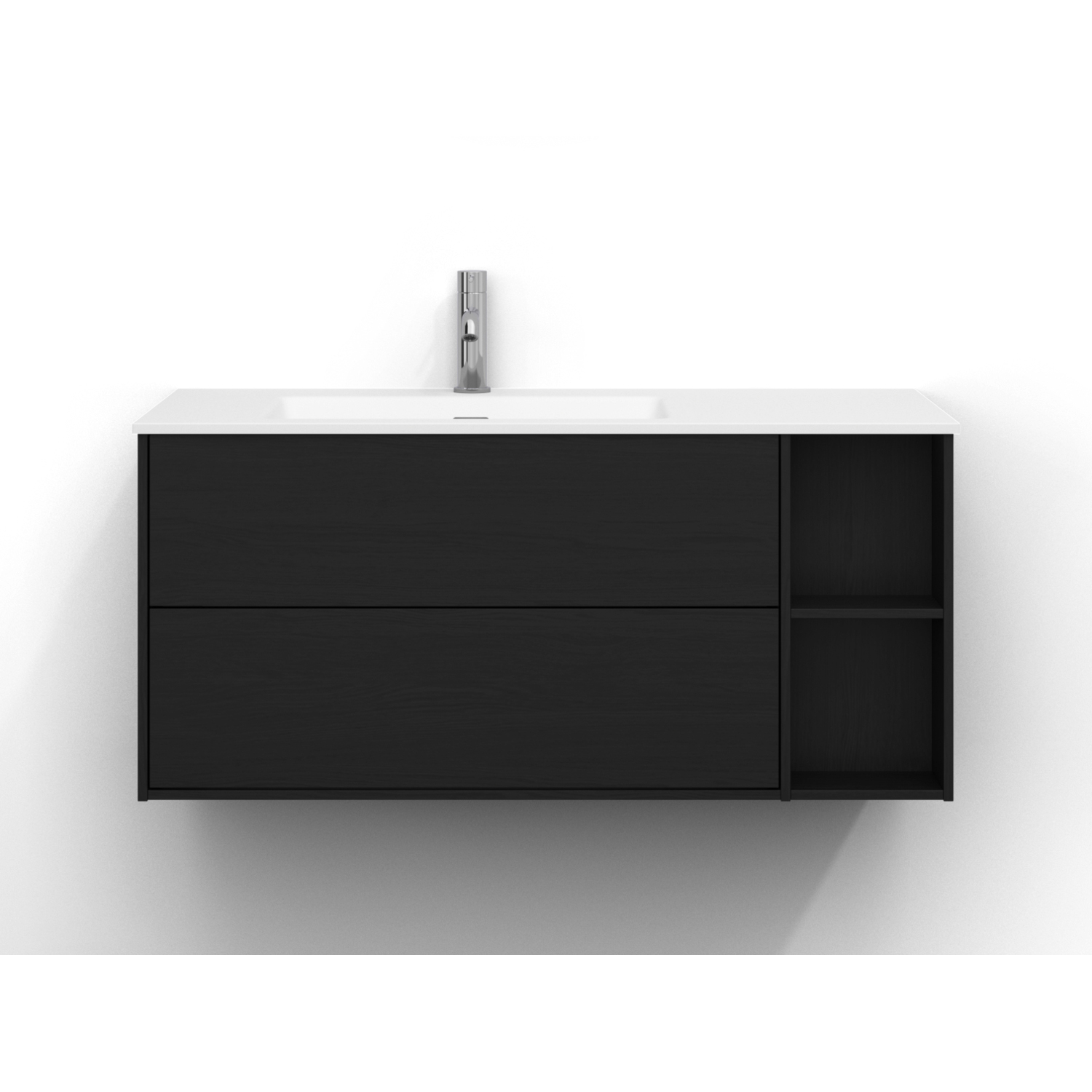 Tvättställsskåp Svedbergs Epos 100x45 med 2 Lådor och 2 Öppna Hyllor | badrum - badrumsmobler - tvattstallsskap-och-kommod | KakelKungen