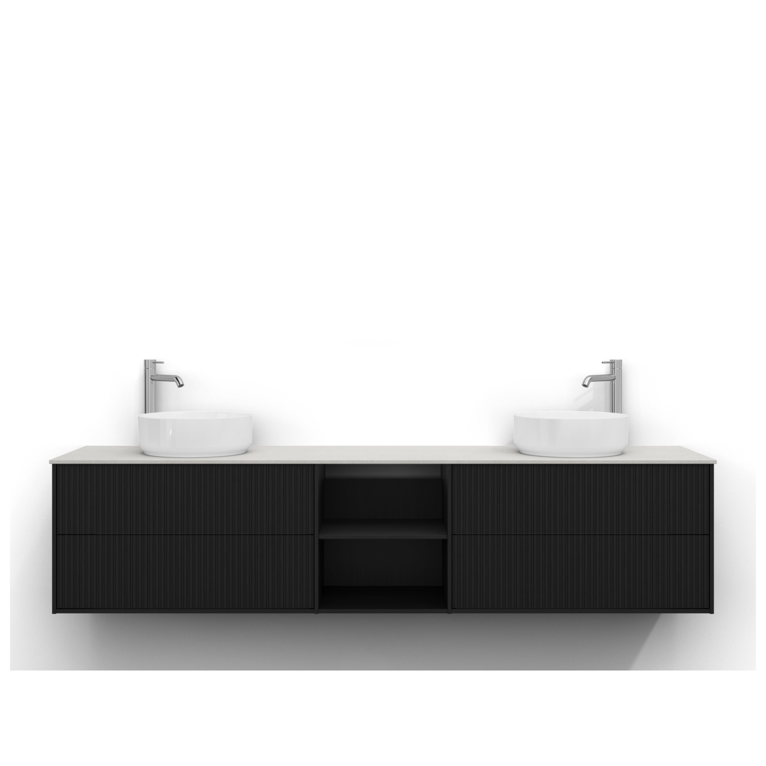 Tvättställsskåp Svedbergs Epos 200x45 med 2+0+2 Lådor | badrum - badrumsmobler - tvattstallsskap-och-kommod | KakelKungen