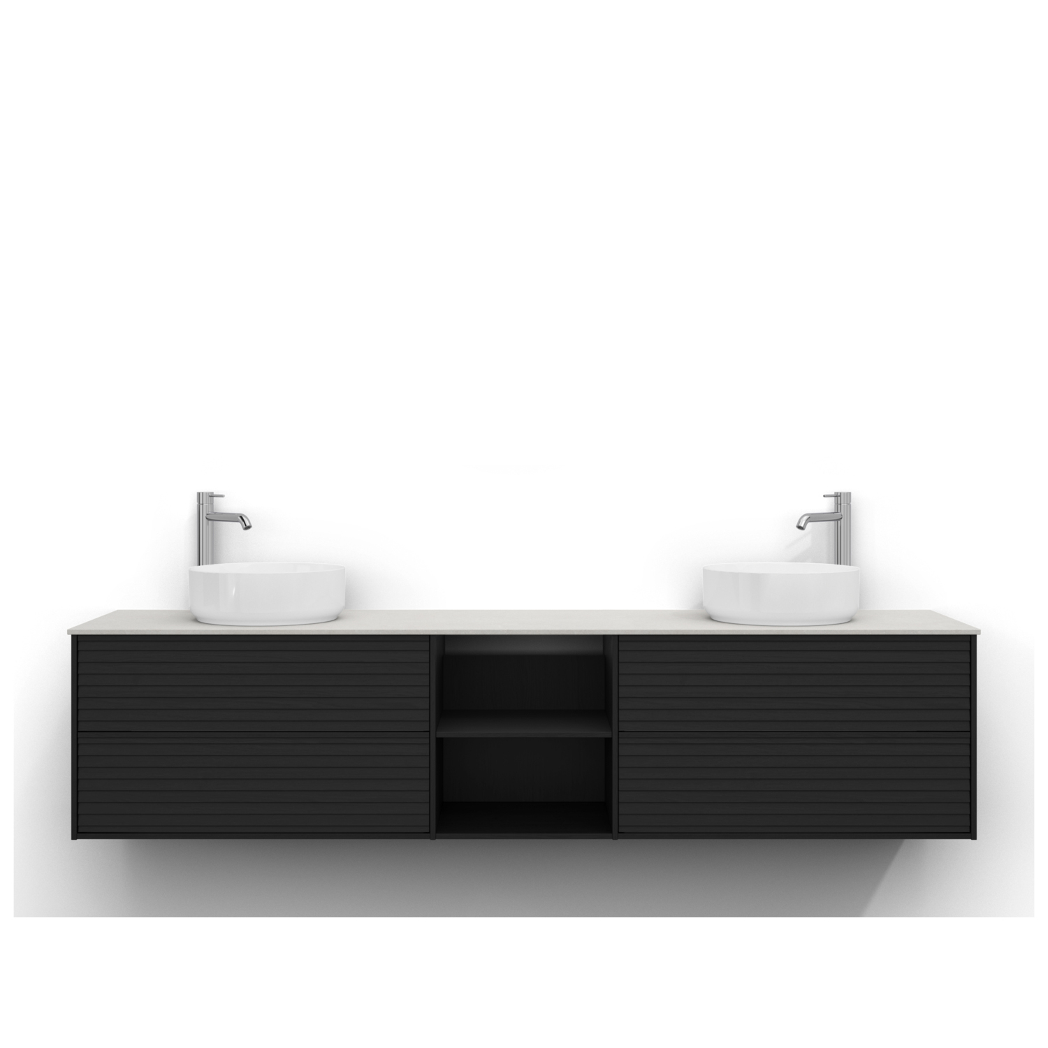 Tvättställsskåp Svedbergs Epos 200x45 med 2+0+2 Lådor | badrum - badrumsmobler - tvattstallsskap-och-kommod | KakelKungen