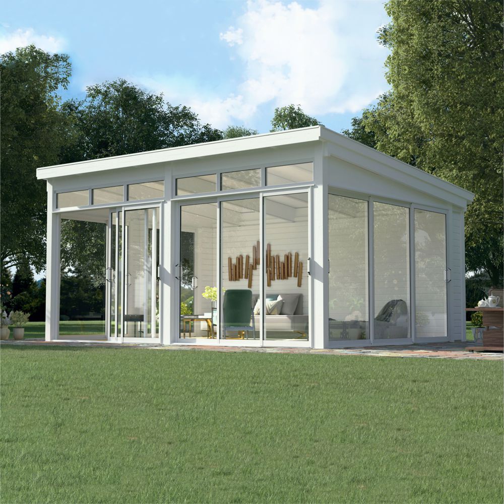 Komplett Fristående Uterum Landskap Glänsa Året Runt Bredd: 5145 mm, Djup: 3345 mm