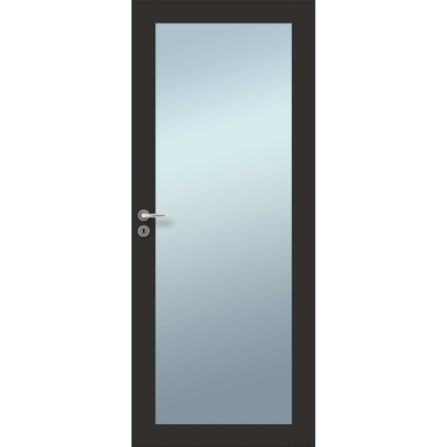 Innerdør Tundøren Lågen Sort 1-Glass