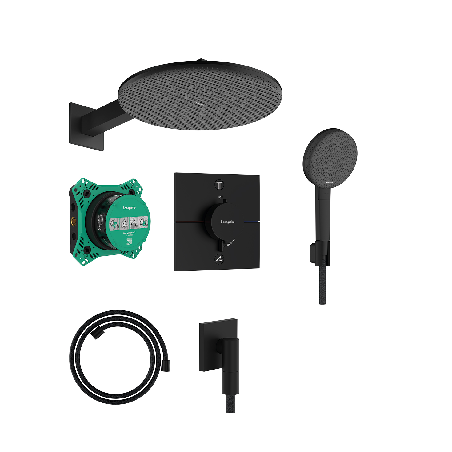 Takduschset Hansgrohe Raindance Alive S 300 1jet för Inbyggnad