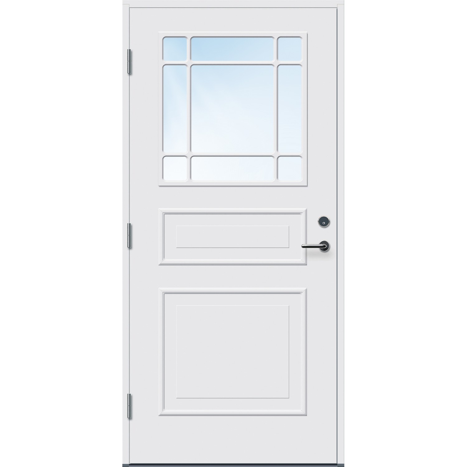 Ytterdør Bygg1 Arendal Thermoisolert Klart Glass