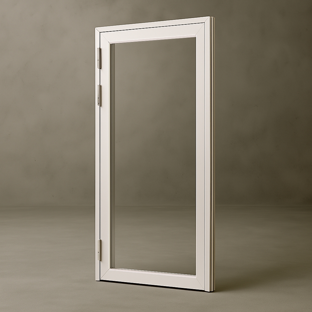 Balkongdør Fjordvindu Solid Aluminium 3-Lags Helglass