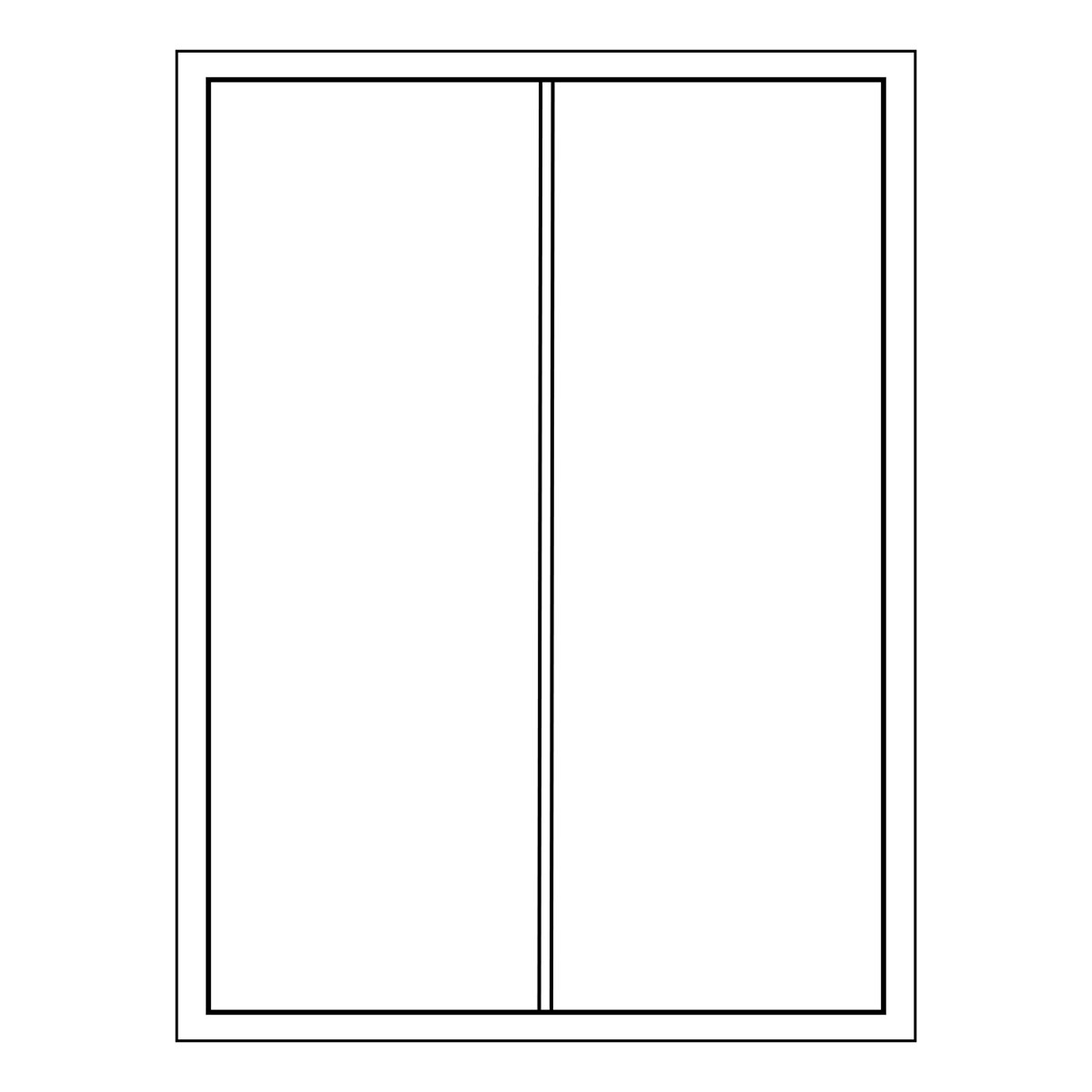 Gjennomgående Midtsprosse Fjordvindu 66mm Tre