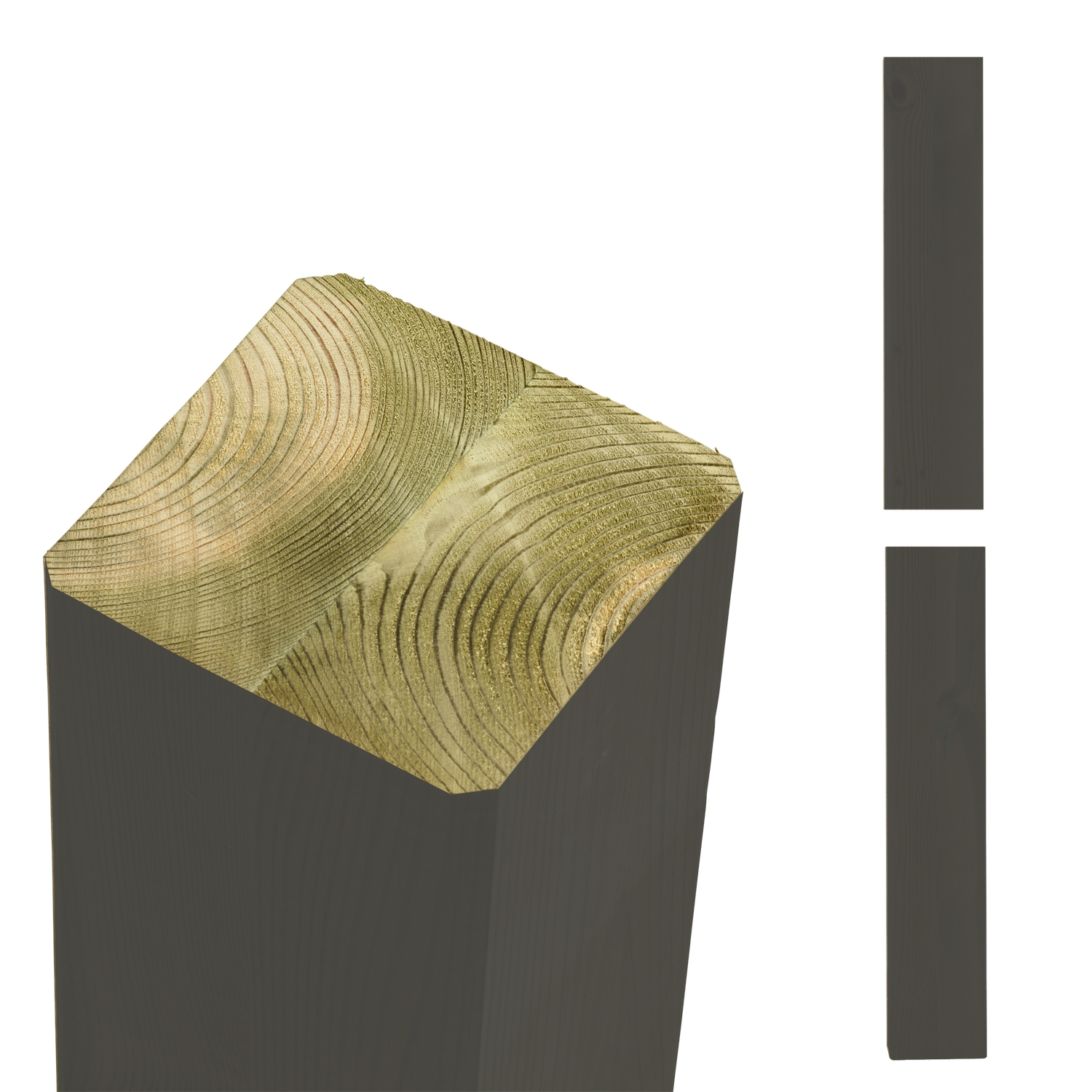 Stolpe PLUS Limt Tverrbjelke 90x90 Umbragrå