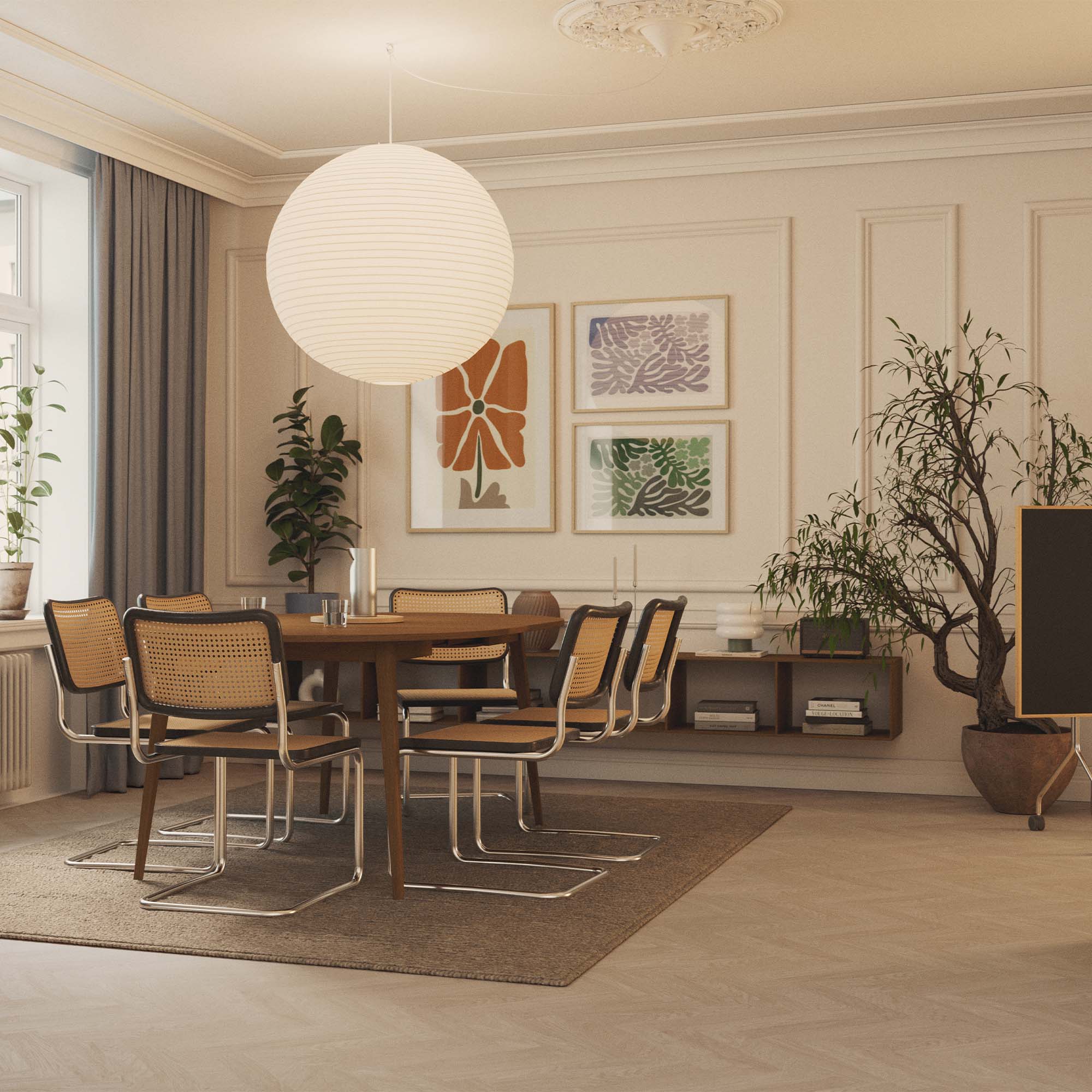 Tregulv Bjelin Herdet Eik Boden Classic Fiskeben Powder White