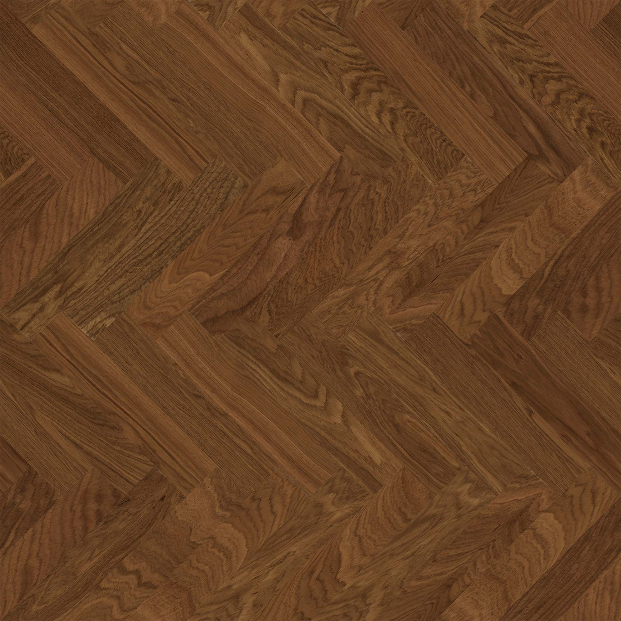 Tregulv Bjelin Herdet Eik Sandviken Classic Fiskeben Terra Brown