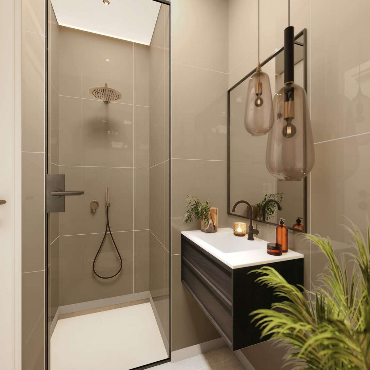 Baderomspanel Fibo 6233-M6060 Beige