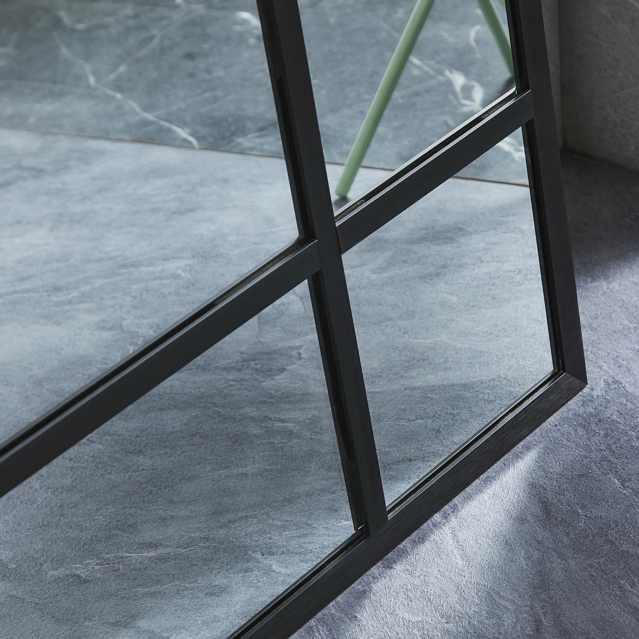 Hallspeil Lyfco Rektangulær Sort