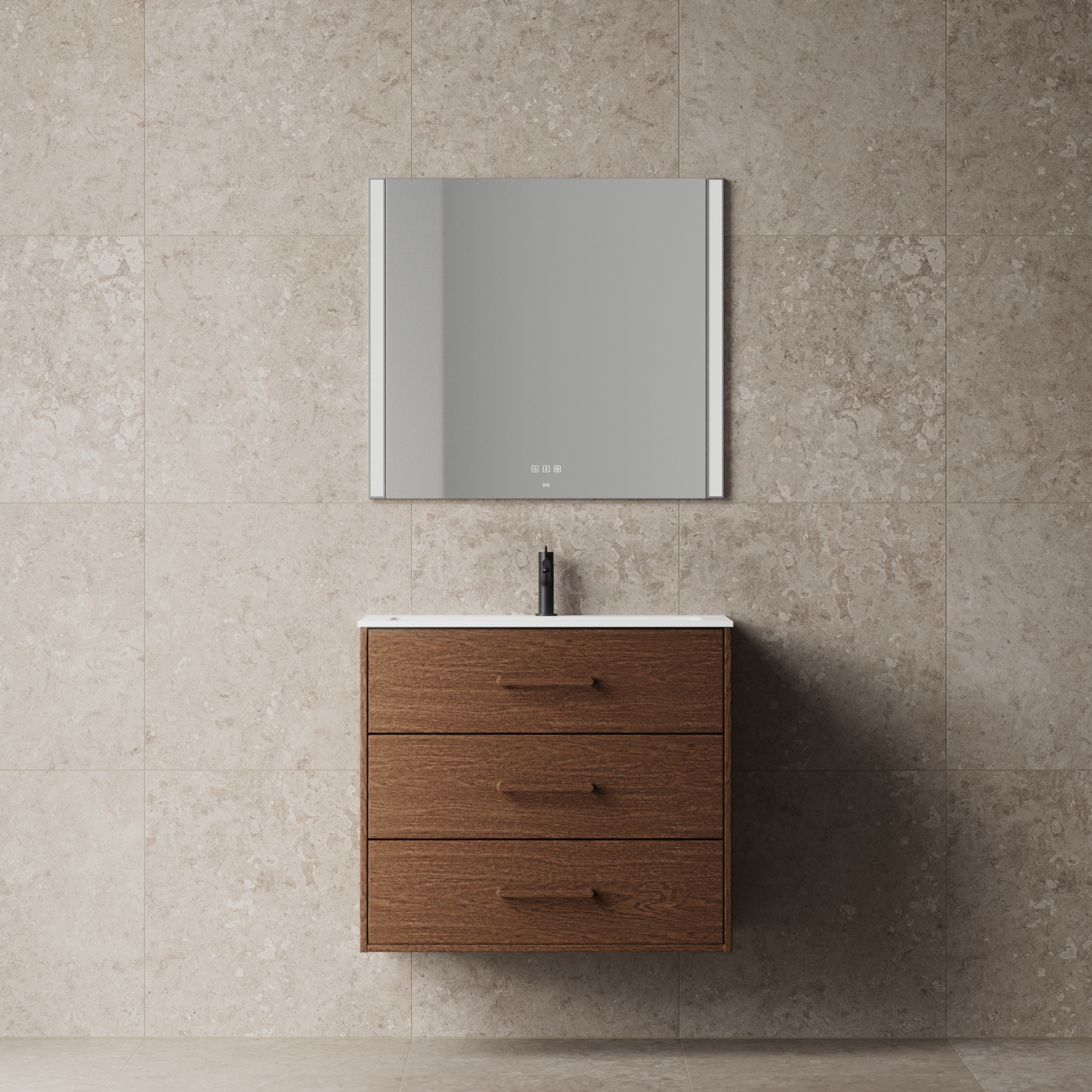 Tv&auml;ttst&auml;llssk&aring;p INR Terra Solid med 3 L&aring;dor