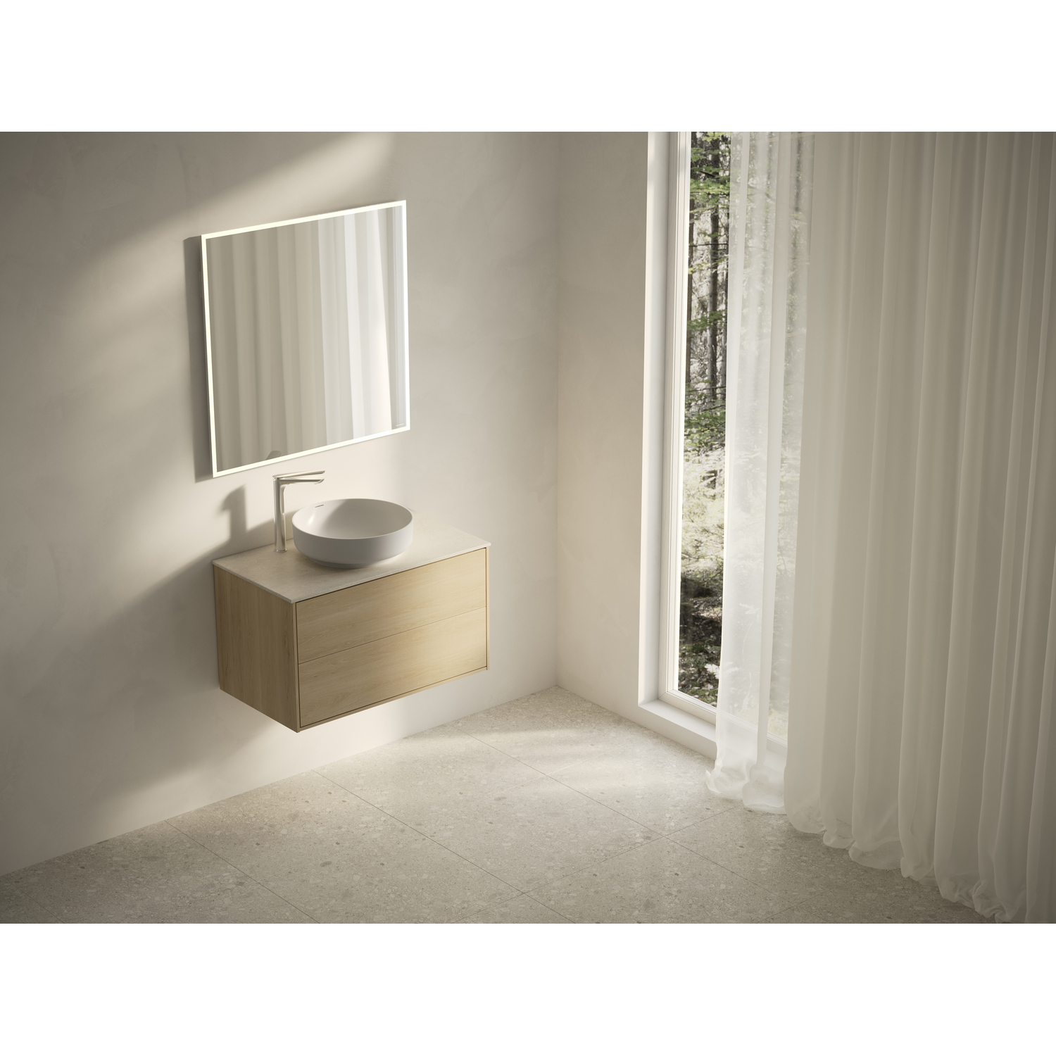 Tvättställsskåp Svedbergs Epos 80x45 med 2 Lådor