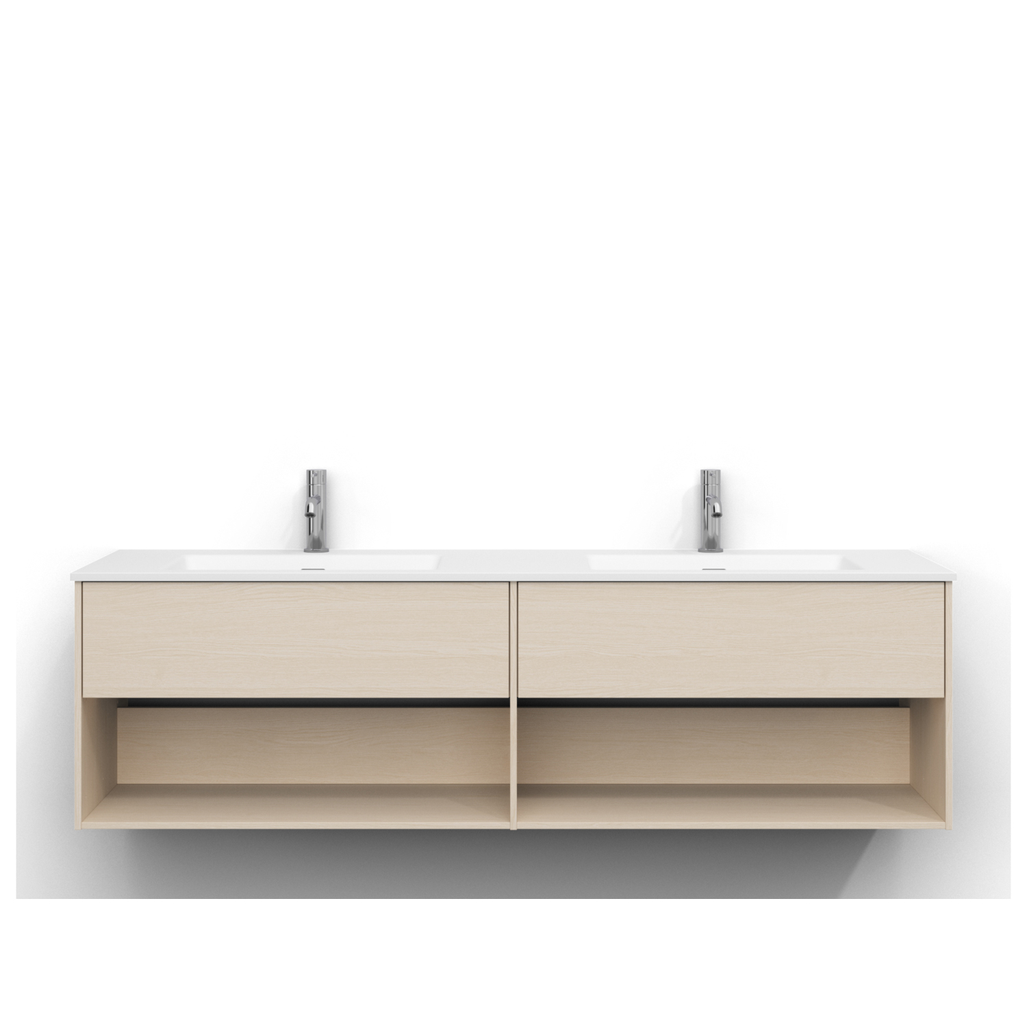 Tvättställsskåp Svedbergs Epos 160x45 med 1+1 Lådor | badrum - badrumsmobler - tvattstallsskap-och-kommod | KakelKungen