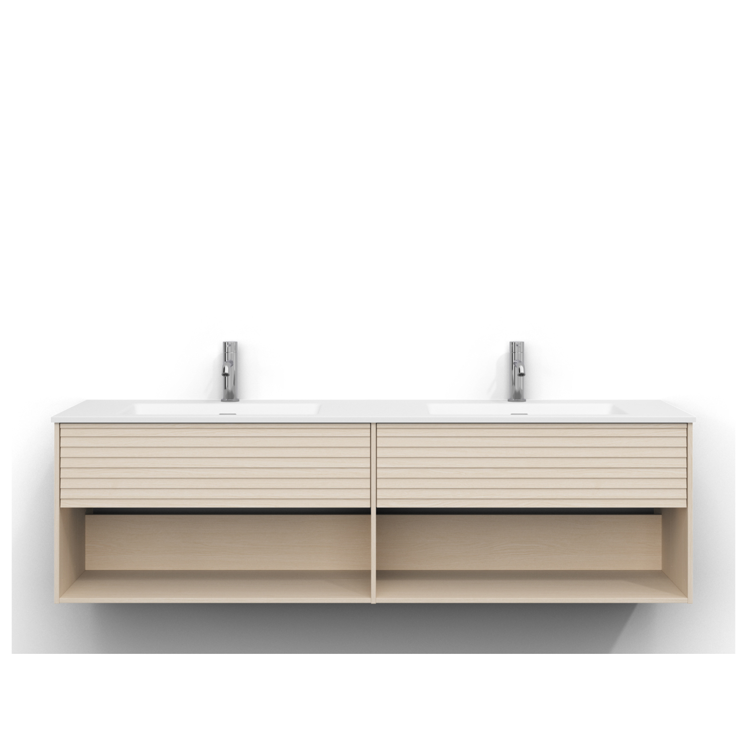 Tvättställsskåp Svedbergs Epos 160x45 med 1+1 Lådor | badrum - badrumsmobler - tvattstallsskap-och-kommod | KakelKungen