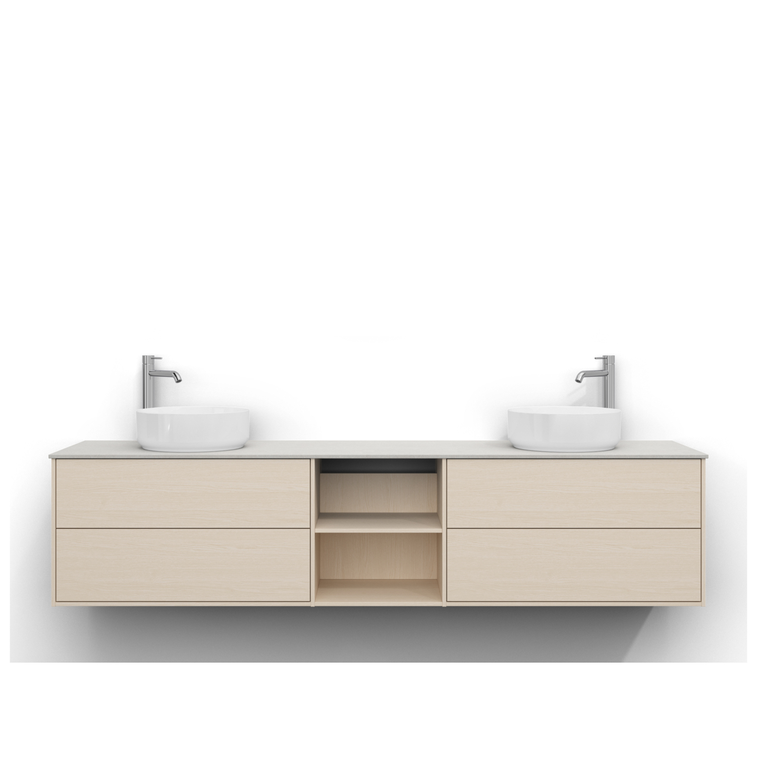 Tvättställsskåp Svedbergs Epos 200x45 med 2+0+2 Lådor | badrum - badrumsmobler - tvattstallsskap-och-kommod | KakelKungen