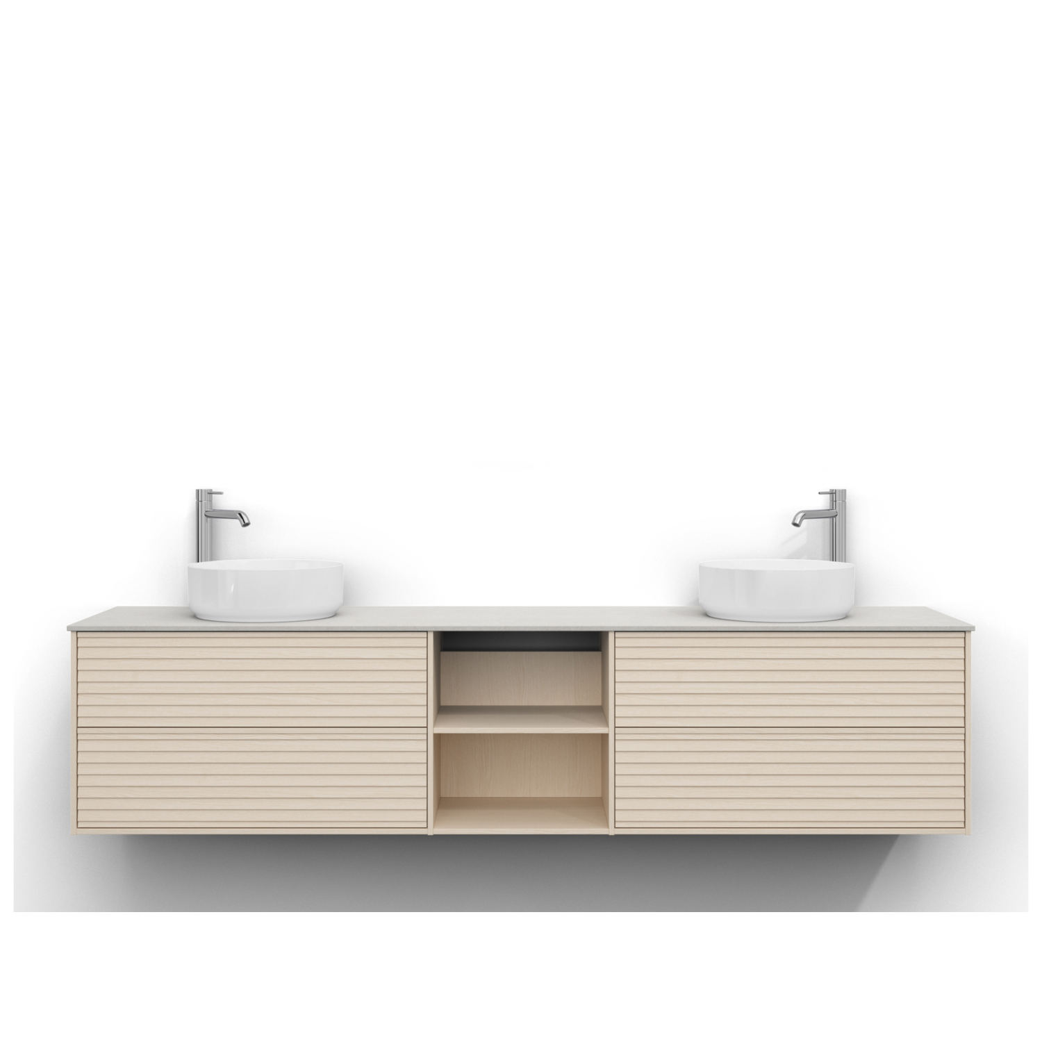 Tvättställsskåp Svedbergs Epos 200x45 med 2+0+2 Lådor | badrum - badrumsmobler - tvattstallsskap-och-kommod | KakelKungen