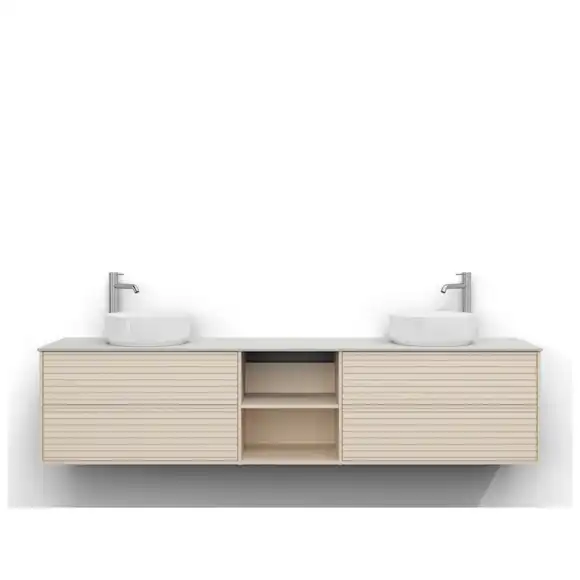 tvättställsskåp svedbergs epos 200x45 med 2+0+2 lådor