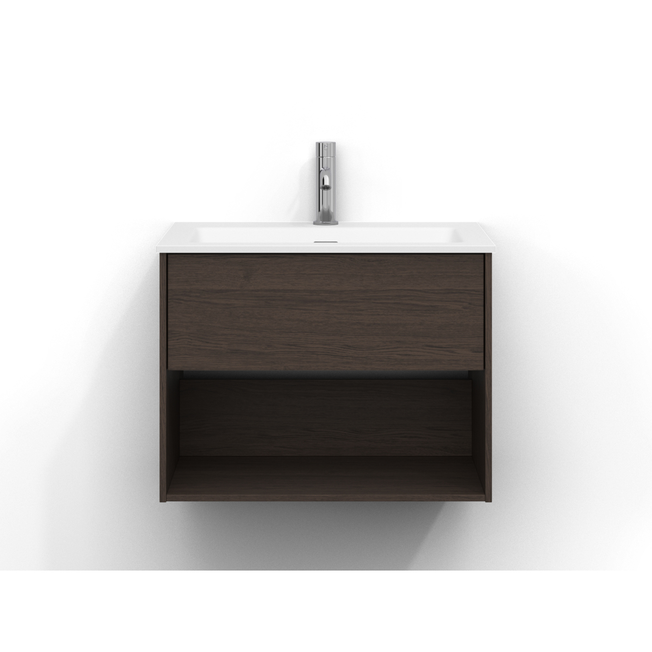 Tvättställsskåp Svedbergs Epos 60x45 med 1 Låda och 1 Öpen Hylla | badrum - badrumsmobler - tvattstallsskap-och-kommod | KakelKungen