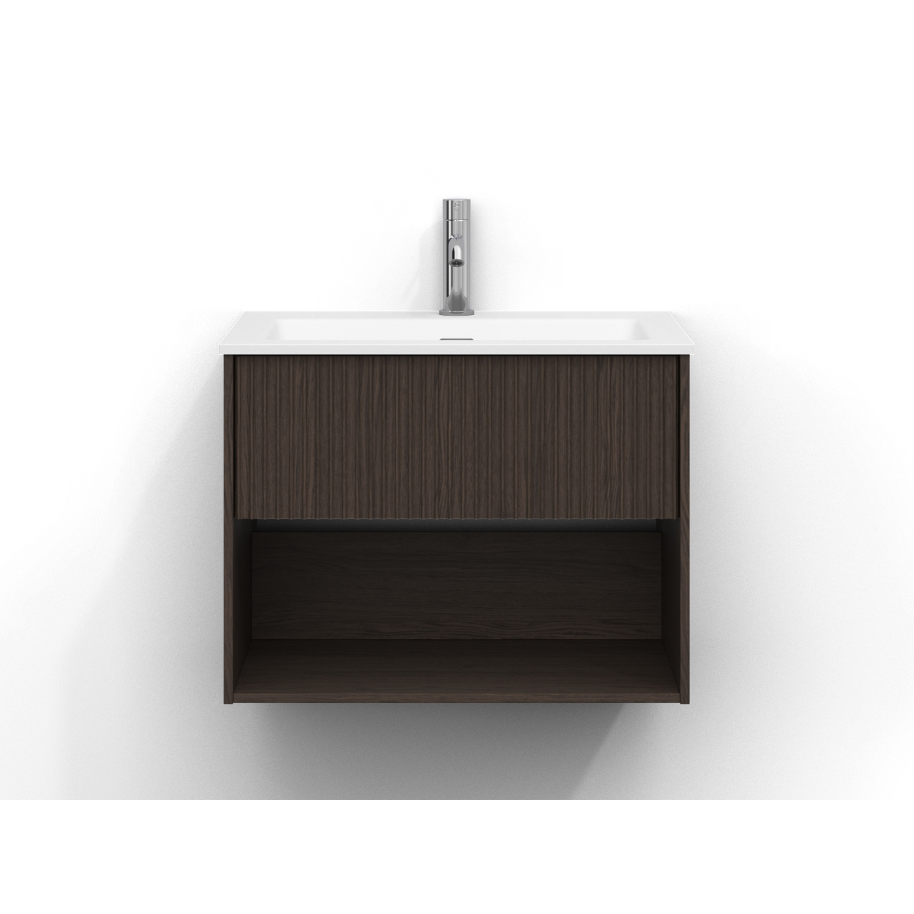 Tvättställsskåp Svedbergs Epos 60x45 med 1 Låda och 1 Öpen Hylla | badrum - badrumsmobler - tvattstallsskap-och-kommod | KakelKungen