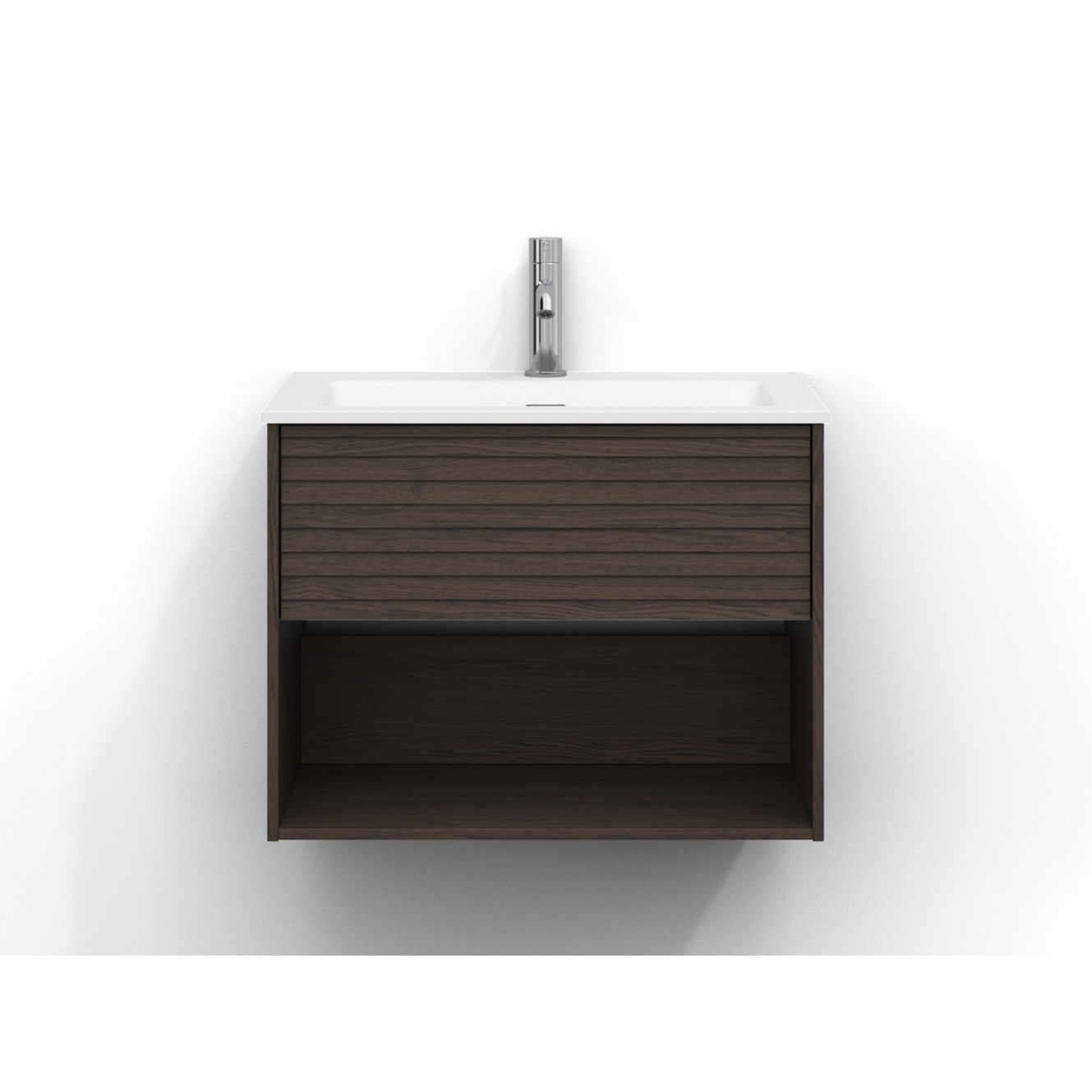 Tvättställsskåp Svedbergs Epos 60x45 med 1 Låda och 1 Öpen Hylla | badrum - badrumsmobler - tvattstallsskap-och-kommod | KakelKungen