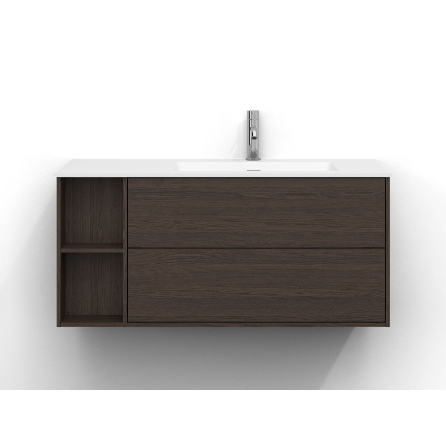 Tvättställsskåp Svedbergs Epos 100x45 med 2 Lådor och 2 Öppna Hyllor | badrum - badrumsmobler - tvattstallsskap-och-kommod | KakelKungen