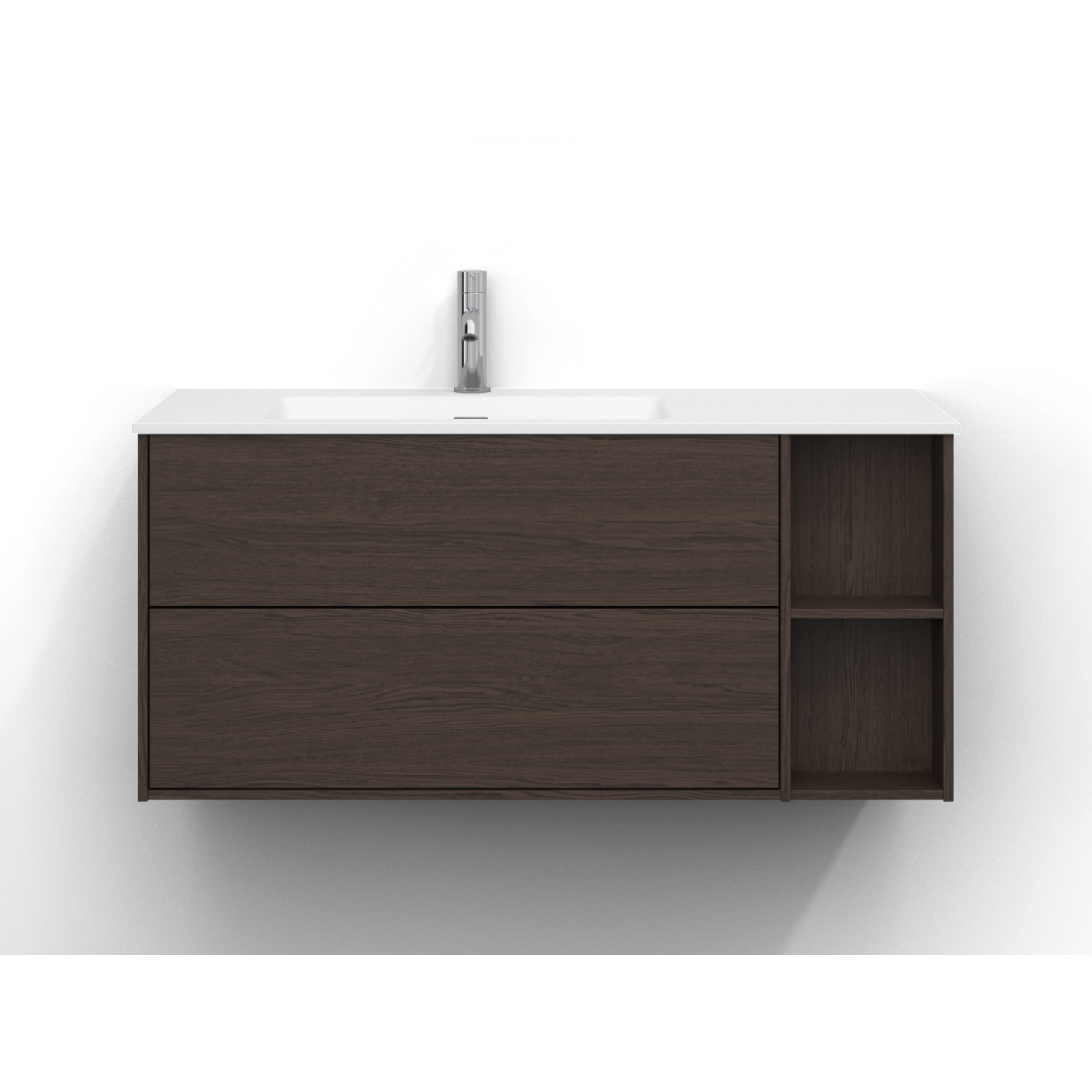 Tvättställsskåp Svedbergs Epos 100x45 med 2 Lådor och 2 Öppna Hyllor | badrum - badrumsmobler - tvattstallsskap-och-kommod | KakelKungen